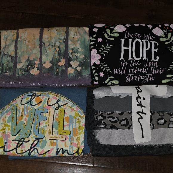 Love In Faith Tops - Love In Faith tees 5$15